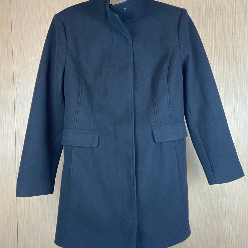 Vince Camuto Classic Black Pea Coat